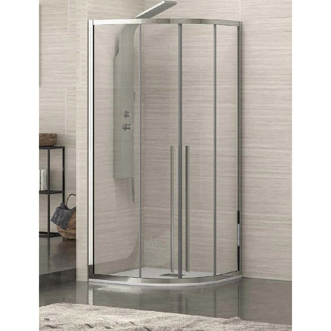 Box Doccia Semicircolare 8mm Anticalcare H200 Anta Scorrevole