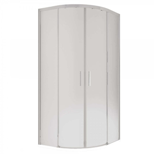 Box Doccia Semicircolare Acidato 6mm Apertura Scorrevole Anti Calcare 90x90