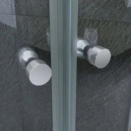 Box Doccia Semicircolare H190cm Doppia Anta Battente Cristallo 6mm - Cassiopea