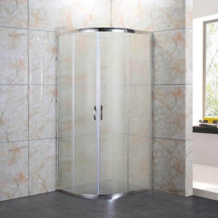 Box Doccia Semicircolare Opaco 4mm Doppia Scorrevole H190