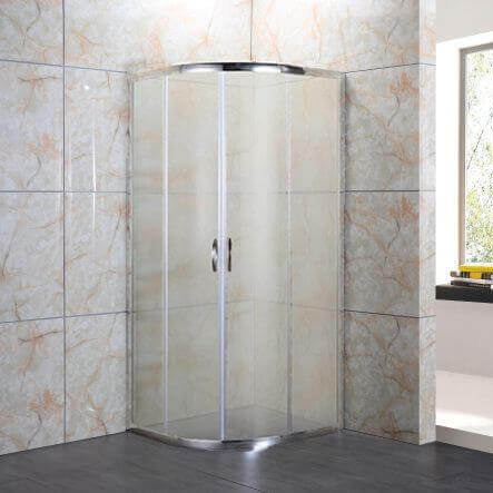 Box Doccia Semicircolare Opaco 4mm Doppia Scorrevole H190