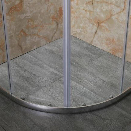 Box Doccia Semicircolare Opaco 4mm Doppia Scorrevole H190