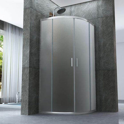 Box Doccia Semicircolare Opaco 6mm Doppia Scorrevole H190cm