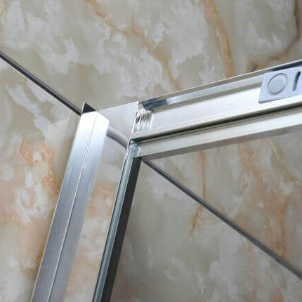 Box Doccia Semicircolare Trasparente 4mm Doppia Scorrevole H190