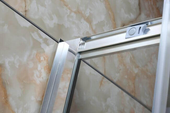 Box Doccia Semicircolare Trasparente 4mm Doppia Scorrevole H185