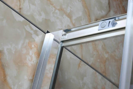 Box Doccia Semicircolare Trasparente 4mm Doppia Scorrevole H185