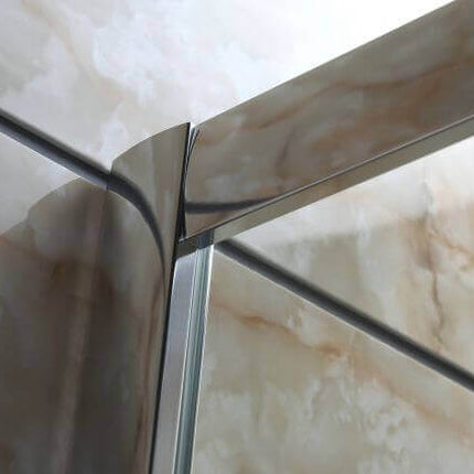 Box Doccia Semicircolare Trasparente 4mm Doppia Scorrevole H190