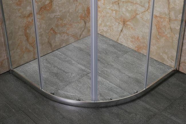 Box Doccia Semicircolare Trasparente 4mm Doppia Scorrevole H185