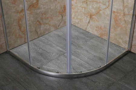 Box Doccia Semicircolare Trasparente 4mm Doppia Scorrevole H185