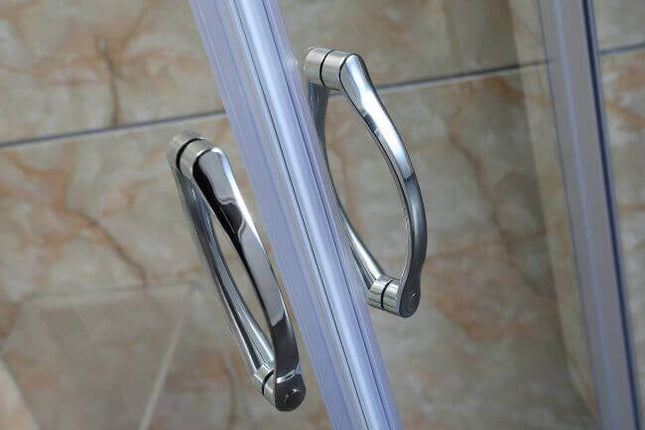 Box Doccia Semicircolare Trasparente 4mm Doppia Scorrevole H190