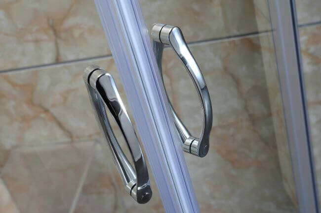 Box Doccia Semicircolare Trasparente 4mm Doppia Scorrevole H185