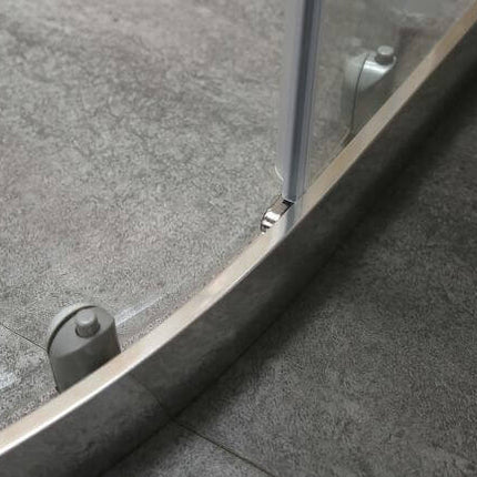 Box Doccia Semicircolare Trasparente 4mm Doppia Scorrevole H190