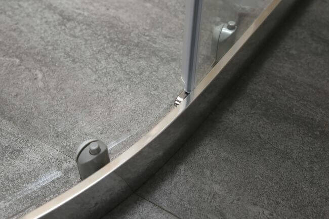 Box Doccia Semicircolare Trasparente 4mm Doppia Scorrevole H185