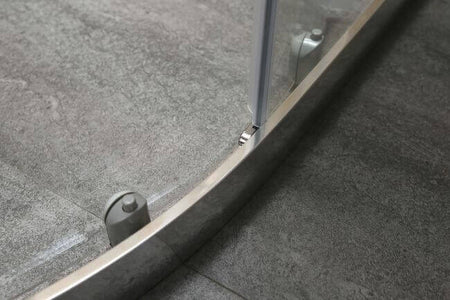 Box Doccia Semicircolare Trasparente 4mm Doppia Scorrevole H185