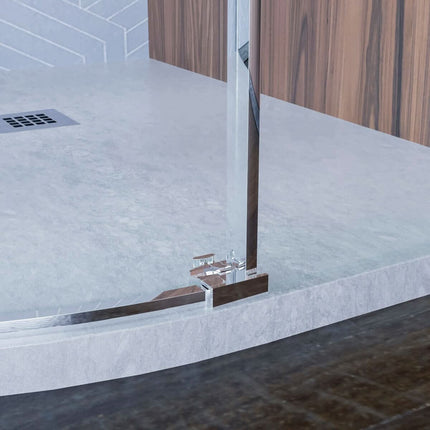 Box Doccia Semicircolare Trasparente 6mm Apertura Scorrevole Anti Calcare