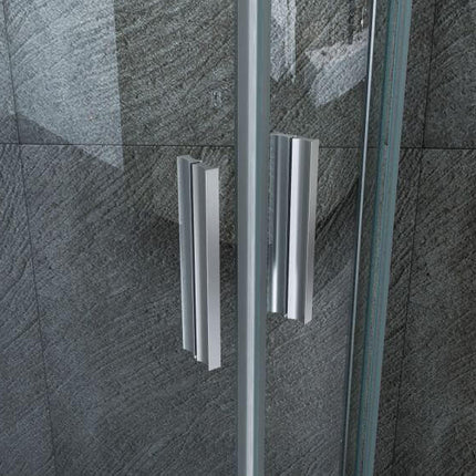 Box Doccia Semicircolare Trasparente 6mm Doppia Scorrevole H190cm