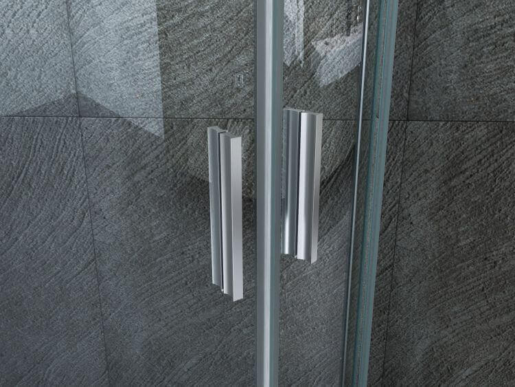 Box Doccia Semicircolare Trasparente 6mm Doppia Scorrevole H190cm