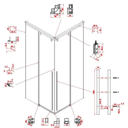 Box Doccia Soft-Close H200 Doppia Scorrevole 8mm Trasparente Anticalcare