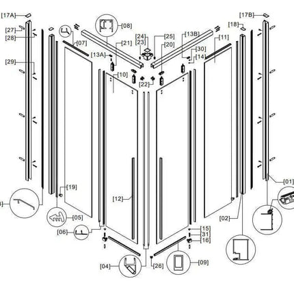 Box Doccia Soft-Close H200 Doppia Scorrevole 8mm Trasparente Anticalcare