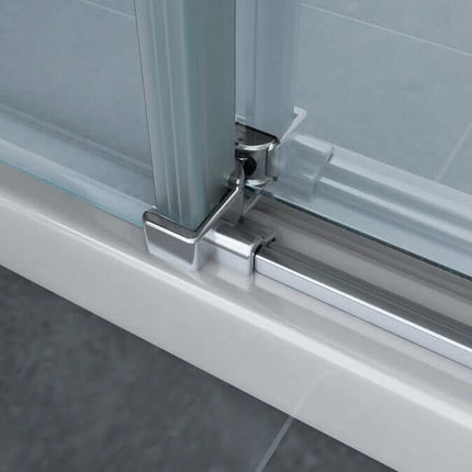 Box Doccia Trasparente 8mm H195 Semicircolare Doppia Anta Scorrevole - Virgo