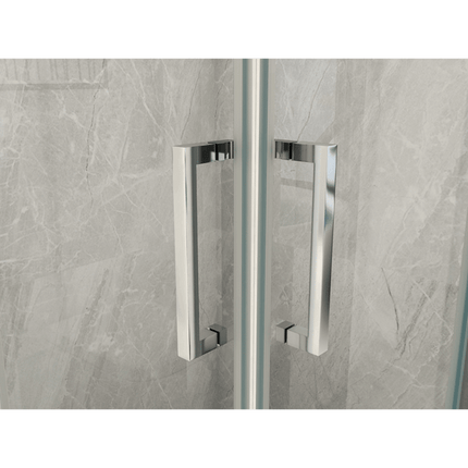 Box Doccia Tre Lati Cristallo 6mm Trasparente Anticalcare H190