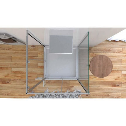 Box Doccia Tre Lati Cristallo 6mm Trasparente Anticalcare H190