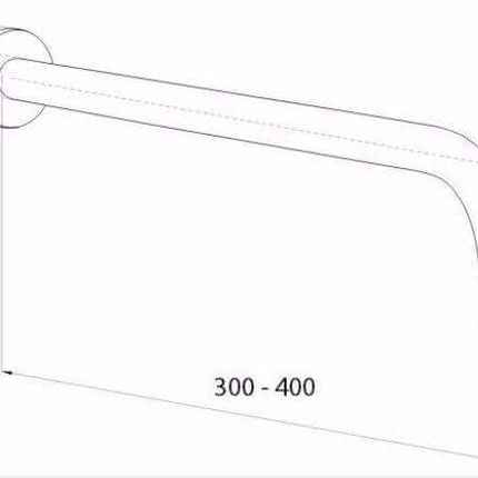 Braccio doccia da 30 cm con Soffione