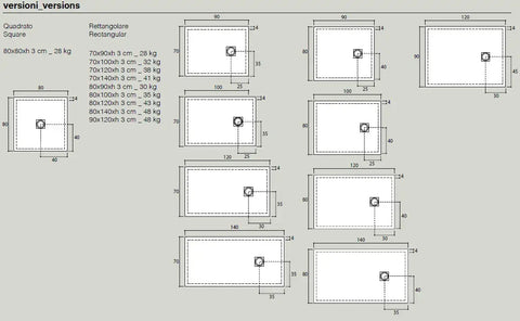 Colacril Ceramic.30 - Piatto Doccia In Ceramica Spessore 3cm