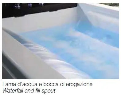 COLACRIL VITTORIA Vasca Idromassaggio Con Doppia Cascata 200x90