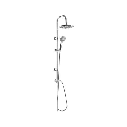 Colonna doccia Cuba senza miscelatore con soffione tondo in acciaio inox 200 mm e braccio da 320 mm