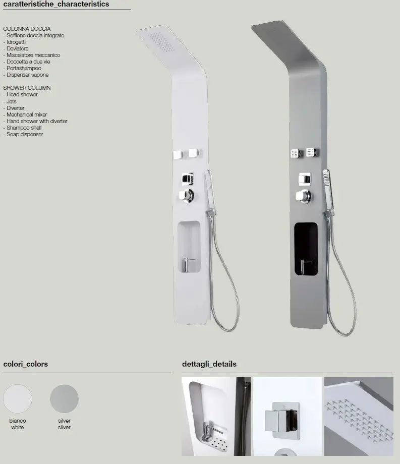 Colonna Doccia Idromassaggio Con Dispenser - Loira