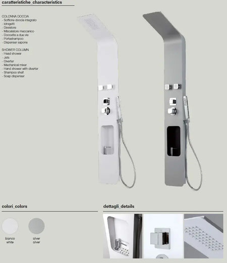 Colonna Doccia Idromassaggio Con Dispenser - Loira