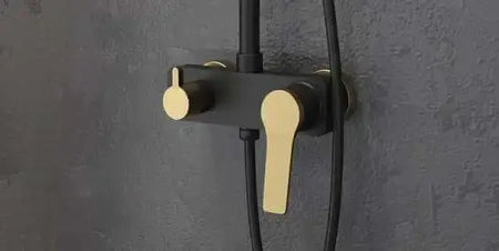 Colonna Doccia Termostatica Nero e Bronze