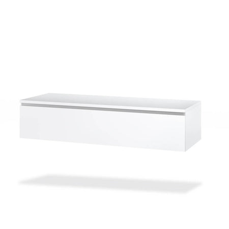 Composizione Bagno 120cm Con Doppio Lavabo, Base Con Cassetto E Specchio Con Lampada
