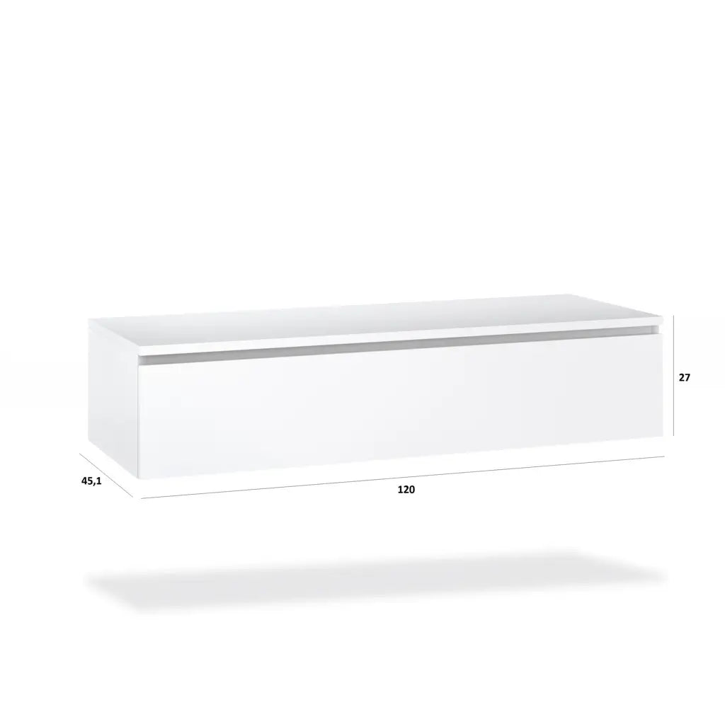Composizione Bagno 120cm Con Vasca Integrata Cassetto E Specchio - Mobile Bagno TFT