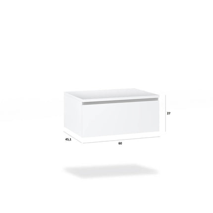 Composizione Bagno 180cm Con Doppio Lavabo Nero, Cassetti E Specchio
