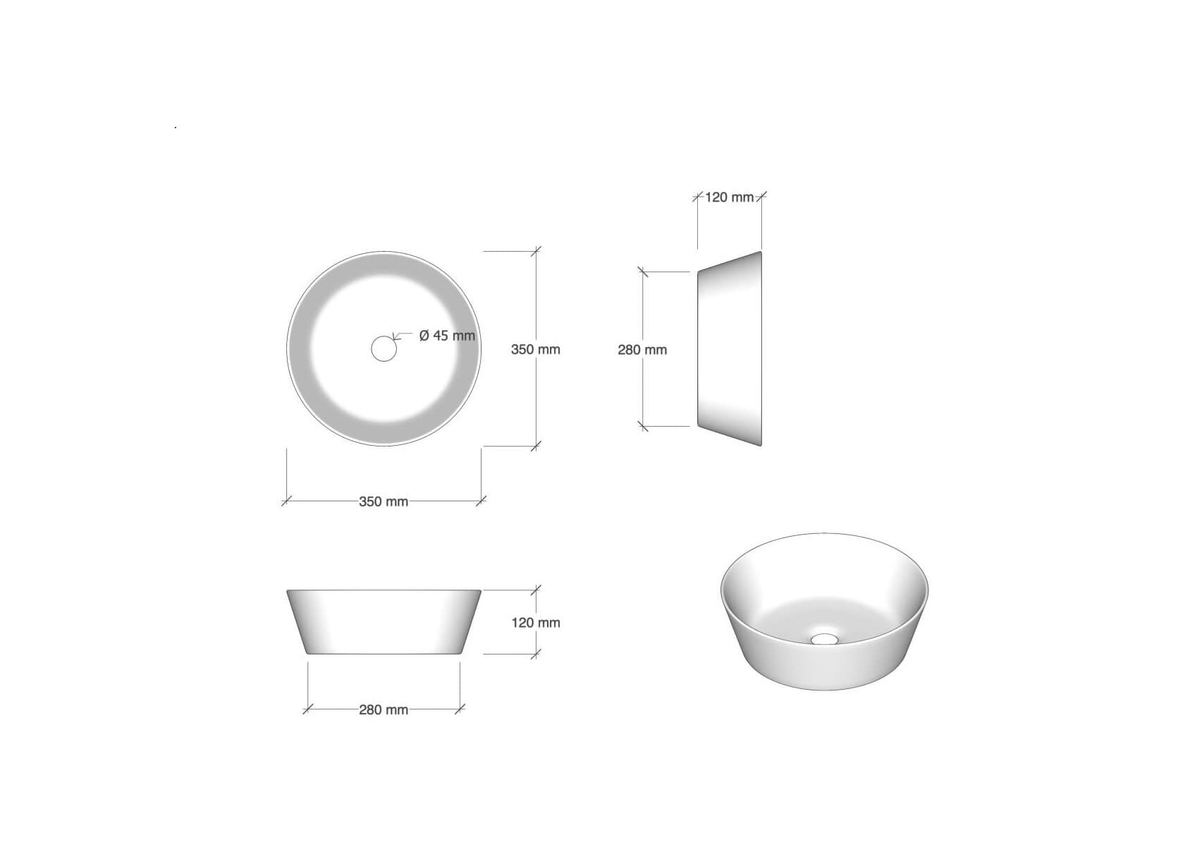 Composizione Bagno 200cm Con Doppio Lavabo, Cassetti E Specchio Con Lampada