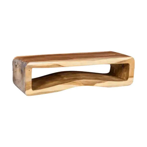 Consolle Bagno In Legno Massello Naturale 110cm
