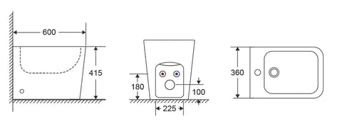 Scheda tecnica bidet Karag LT
