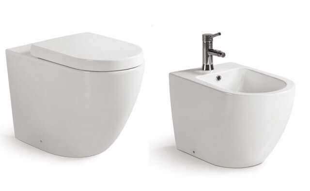 Coppia Sanitari Design Sospesi / A Terra Filo Muro