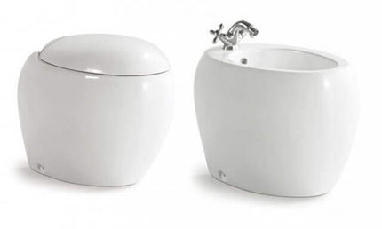 Coppia Sanitari Filo Muro Sospesi / A Terra Design Moderno Sanitari A Terra