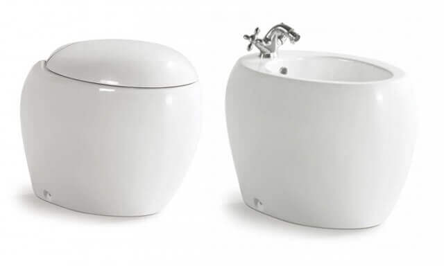 Coppia Sanitari Filo Muro Sospesi / A Terra Design Moderno Sanitari A Terra