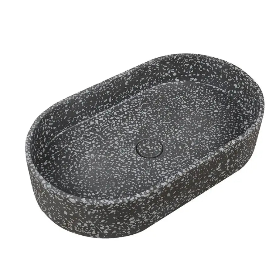 Lavabo Da Appoggio In Mineralmarmo Karag Linus - Volcano