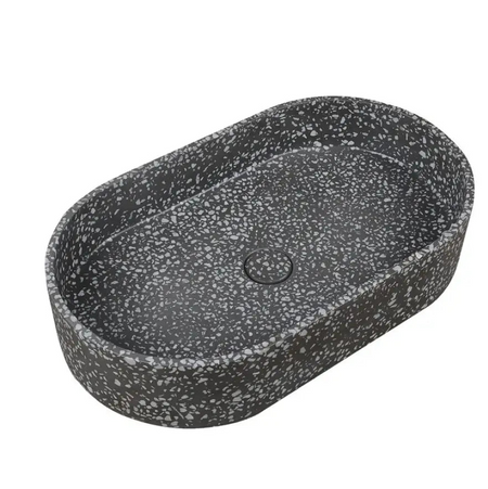 Lavabo Da Appoggio In Mineralmarmo Karag Linus - Volcano