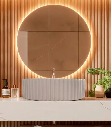 Lavabo Da Appoggio In Cemento - Oyster Grey
