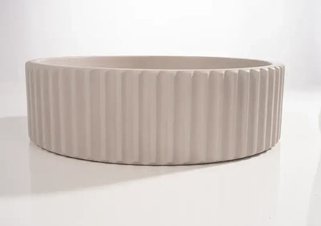 Lavabo Da Appoggio In Cemento - Oyster Grey