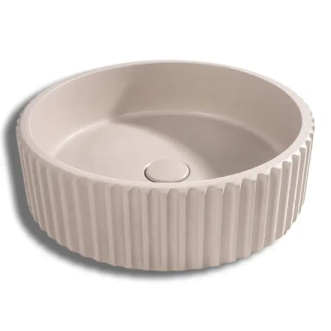Lavabo Da Appoggio In Cemento - Oyster Grey