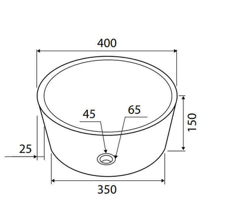 Lavabo Tondo Per Bagno In Marmo Naturale Rosso