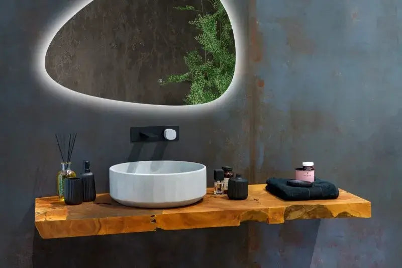Mensola Porta Lavabo In Teak Naturale