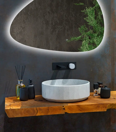 Mensola Porta Lavabo In Teak Naturale